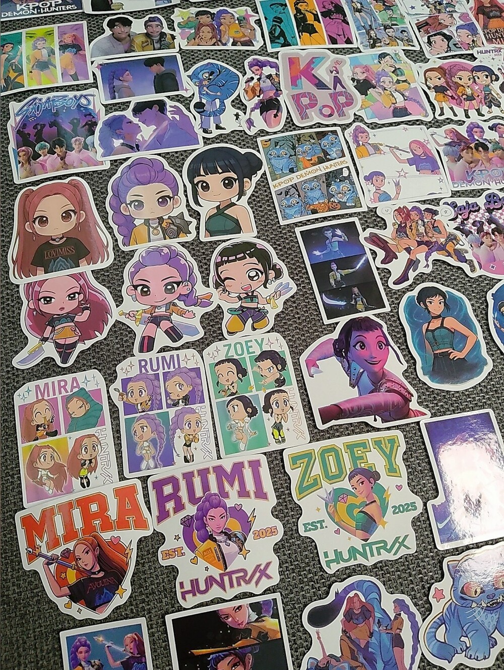 [New] Kpop Demon Hunters Stickers 88 Pieces - Huntrix Rumi Kids Birthday Party